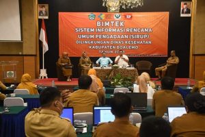PJ bupati Boalemo Tutup Bimbingan Tehnik Sistem Informasi Rencana umum pengadaan