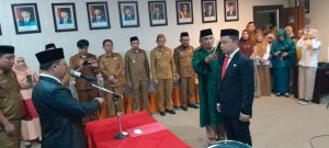 Supandra Nur Resmi di lantik Sebagai Penjabat Sekda Boalemo