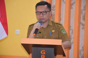 Penjabat Sekda Boalemo Buka sosialisasi yang di Gelar Disdikbud