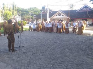 PJ Sekda Boalemo Pimpin Apel di lingkungan Sekda Boalemo