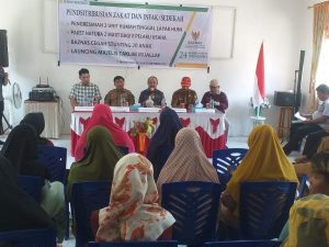 PJ Bupati Boalemo Salurkan Zakat Dan Infaq Di Kecamatan Mananggu