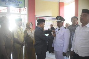 Lantik PAW Kepala Desa Bongo Nol Dan PAW Anggota BPD, Ini Harapan Penjabat Bupati Boalemo.