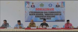 PJ Bupati Boalemo Buka Sosialisasi Perlindungan Dan Pemanfaatan Karya Budaya