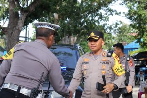 Kapolresta Gorontalo Cek Kesiapan Personil Pengamanan Kampanye