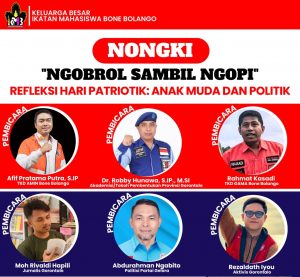 Yuk! Jangan Lewatkan Organisasi IKMB Mengelar Diskusi Bareng Akademisi, Politisi, Aktifis-Jurnalis Gorontalo