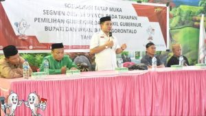 KPU Kabupaten Gorontalo Sosialisasikan Tahapan Pemilu Didesa Terpencil