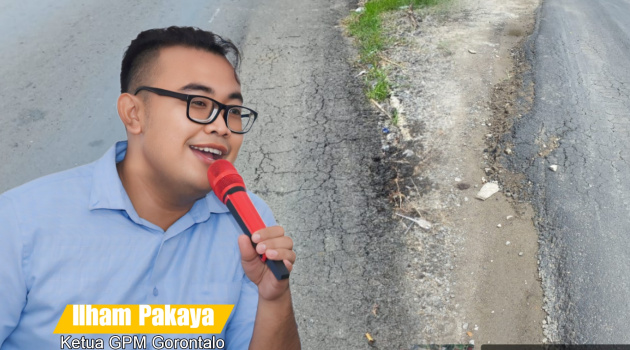 Proyek Jalan Yang Diduga Tidak Sesuai Spek Diperbaiki, Ilham Pakaya : “Berarti Betul”