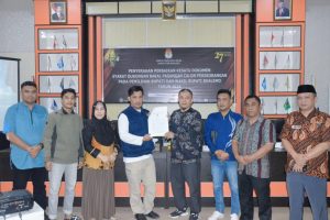 KPU Boalemo Terima Berkas Perbaikan Kesatu dari Ke dua BACALON Bupati Boalemo