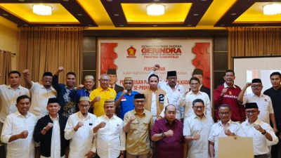 Gerinda Gorontalo Serahkan B.KWK ke Seluruh Bapaslon Pilkada 2024