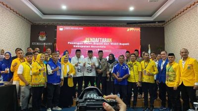 Pilkada Kabgor: Bapaslon Hendra-Warsito Jadi Pendaftar Terakhir