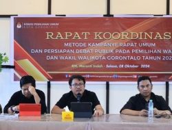 Terkait Debat Pilwako, Begini Pembahasan di Rakor KPU Kota Gorontalo