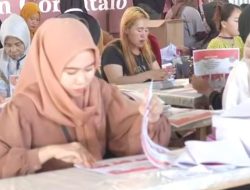 KPU Kabupaten Gorontalo Ungkap 191 Surat Suara Rusak Usai Dilakukan Penyortiran