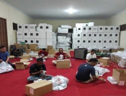 KPU Gorontalo Utara Rampungkan Sortir dan Lipat Surat Suara