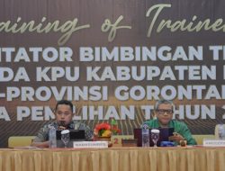Training Of Trainer se-KPU Gorontalo Digelar