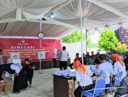 Giliran KPU Kabupaten Gorontalo Gelar Simulasi Pemungutan dan Perhitungan Suara