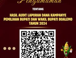 Hasil Audit Laporan Dana Kampanye Paslon di Pilkada Boalemo Keluar, Begini Hasilnya !