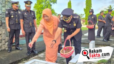 Peringati HBI Ke-75, Jajaran Imigrasi Gorontalo Gelar Upacara Tabur Bunga, Kenang Jasa Para Pahlawan