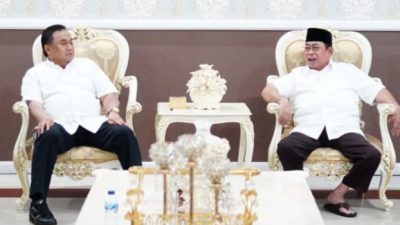 Bertemu di Rumah Jabatan, Adhan Dambea dan Rachmat Gobel Bahas Program Pembangunan Kota Gorontalo