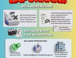 Bapenda Gorontalo Ingatkan Pelaku Usaha Gunakan Nota Resmi, Pelanggar Terancam Sanksi