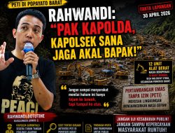 Terkait PETI di Popayato Barat, Rahwandi: “Pak Kapolda, Kapolsek Sana Jaga Akal Bapak!”