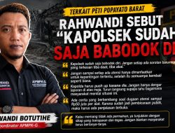 Terkait PETI Popayato Barat, Rahwandi Sebut “Kapolsek Sudah Saja Babodok Diri”