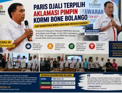 Paris Djali Terpilih Aklamasi Pimpin KORMI Bone Bolango, Siap Bangkitkan Inorga dan Bidik Prestasi FORPROV