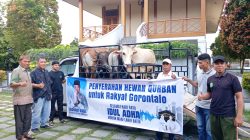Rachmat Gobel Salurkan 40 Ekor Sapi Kurban untuk Warga Gorontalo