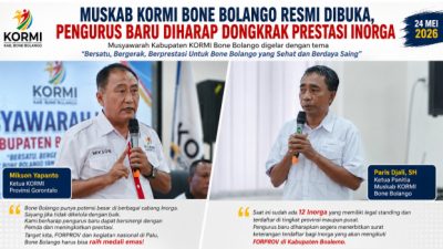 Muskab KORMI Bone Bolango Resmi Dibuka, Pengurus Baru Diharap Dongkrak Prestasi Inorga