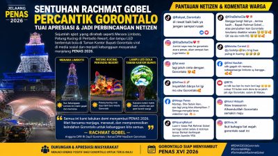 Jelang PENAS 2026, Sentuhan Rachmat Gobel Percantik Wajah Gorontalo dan Tuai Apresiasi Warganet
