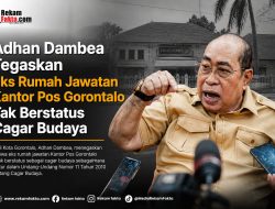 Adhan Dambea Tegaskan Eks Rumah Jawatan Kantor Pos Gorontalo Tak Berstatus Cagar Budaya