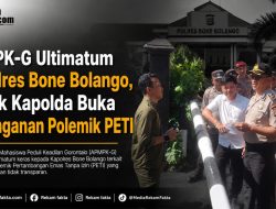 APMPK-G Ultimatum Kapolres Bone Bolango, Desak Kapolda Buka Penanganan Polemik PETI