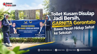 Toilet Kusam Disulap Jadi Bersih, GARNITA Gorontalo Bawa Pesan Hidup Sehat ke Sekolah